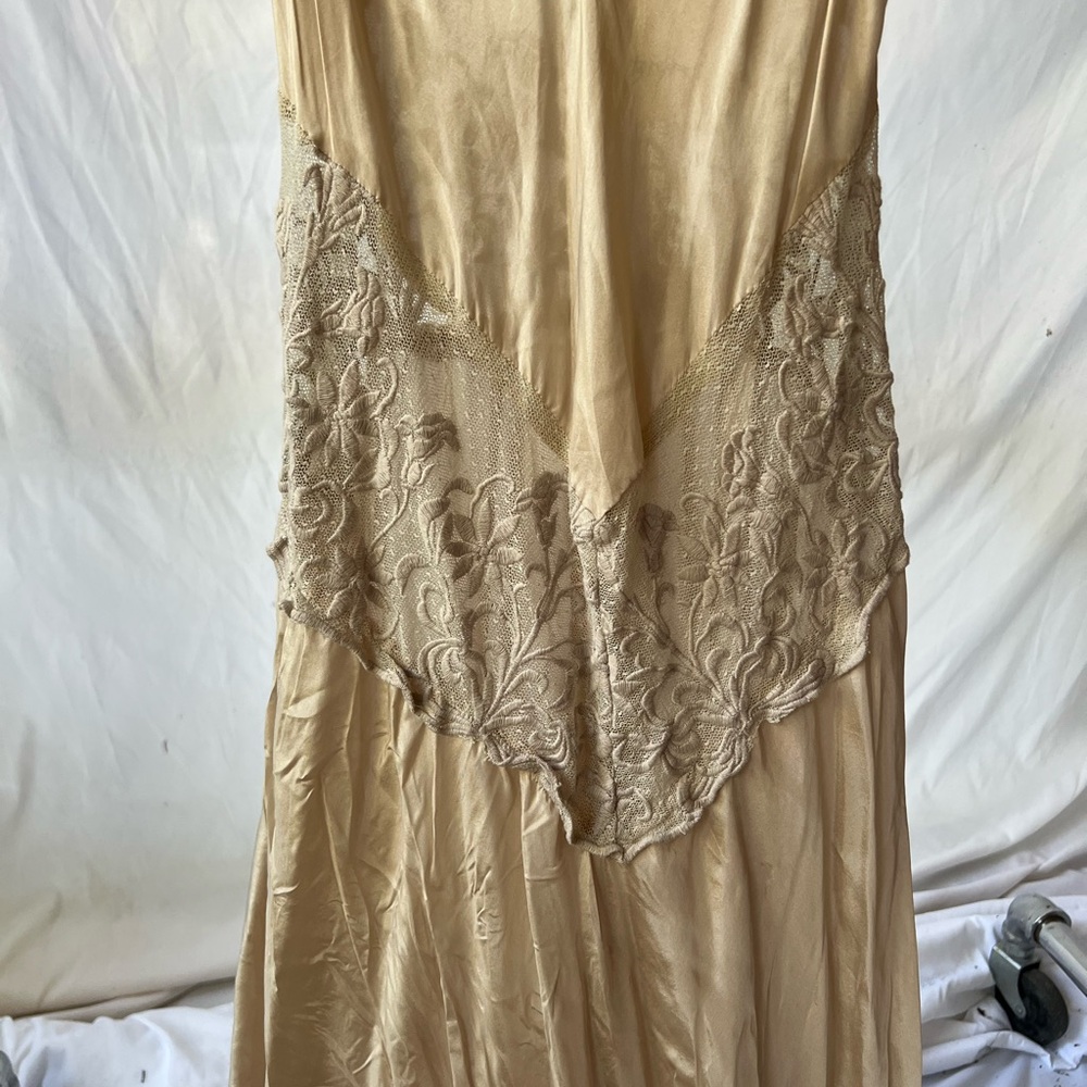 Johnny Was Biya Silk Cream Lace Maxi Dress - Picture 8 of 10